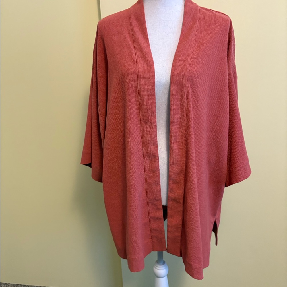 Chico's Terracotta Open Kimono